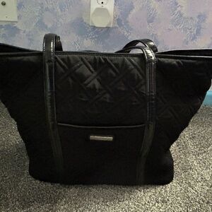 Vera Bradley Quilted Black Commuter Tote bag